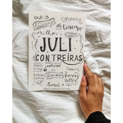 Lettering Meus Gostos