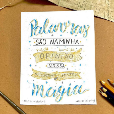 Lettering Frases - Harry Potter